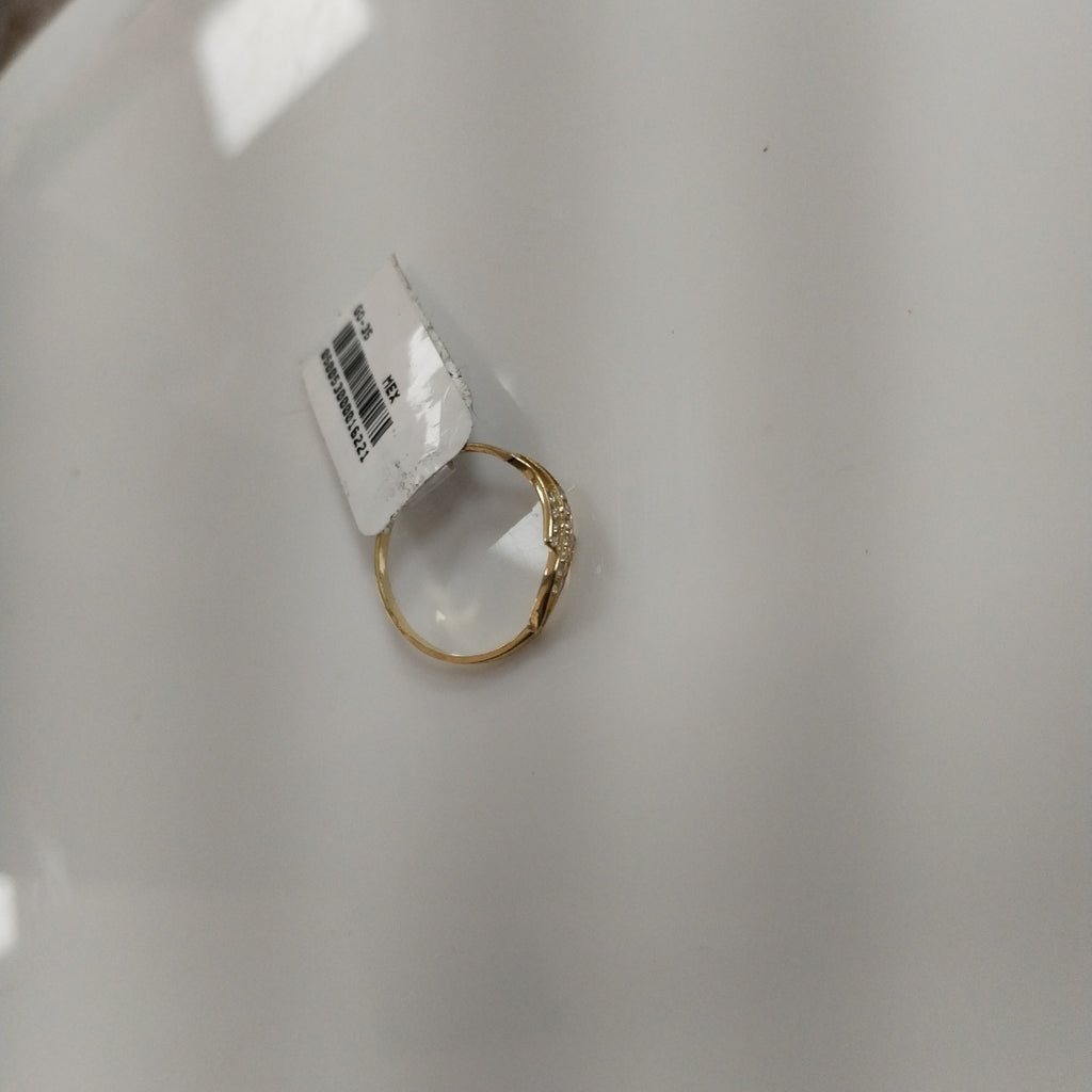 ANILLOS CON CIRCONIAS 14K TALLA 7 0.8 GR (NUEVO)