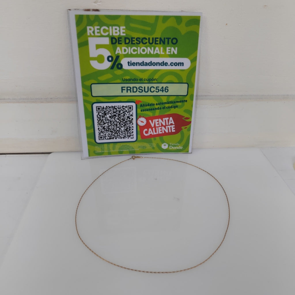 CADENA ORO 14 K 1.8 GRMS (SEMINUEVO)