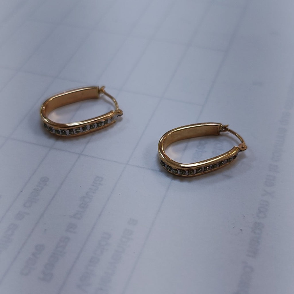 ARRACADAS PAR ORO 14 K 1.1 GRMS (SEMINUEVO)