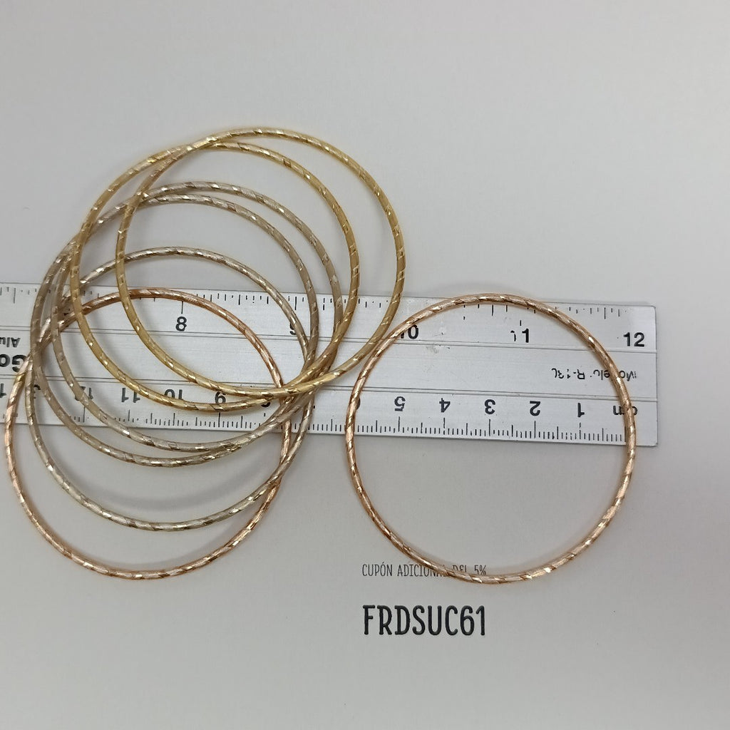 SEMANARIO DE PULSERAS ORO,RODIADO 14 K 25,10 GRMS (SEMINUEVO)