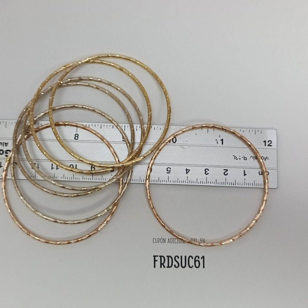 SEMANARIO DE PULSERAS ORO,RODIADO 14 K 25,10 GRMS (SEMINUEVO)