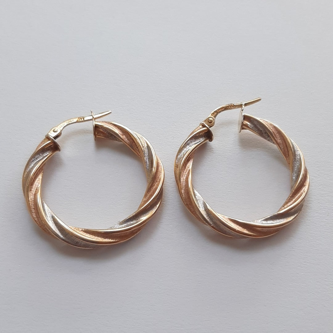 ARRACADAS PAR ORO 14 K 2.6 GRMS (SEMINUEVO)