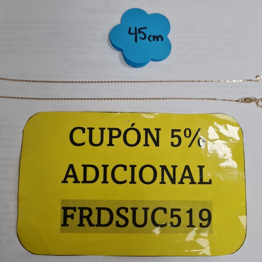 CADENA ORO 10 K 0,90 GRMS (SEMINUEVO)