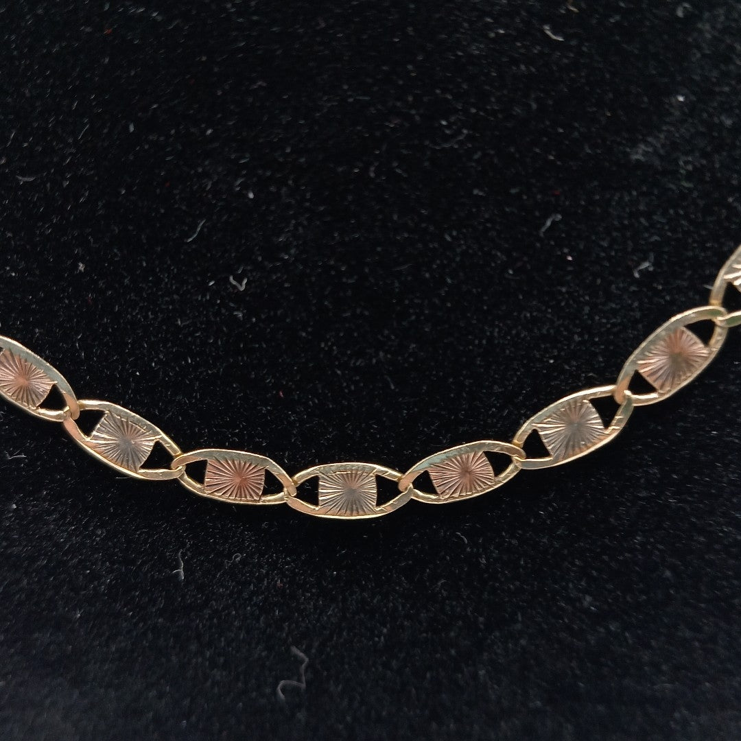 CADENA ORO COMBINADO 10 K 5,40 GRMS (SEMINUEVO)