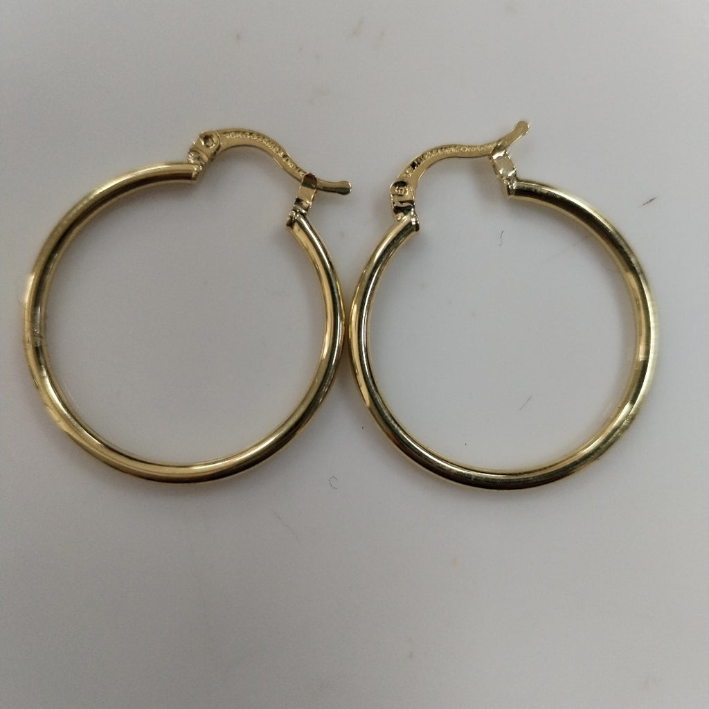 ARETES TEJIDO ARRACADAS LISAS 14K 1.5 GR (NUEVO)