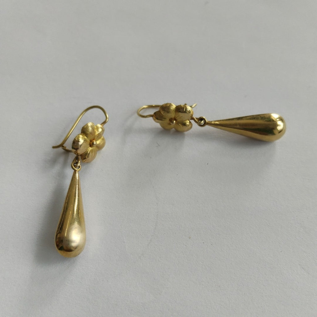 ARETES PAR ORO 18 K 2.3 GRMS (SEMINUEVO)