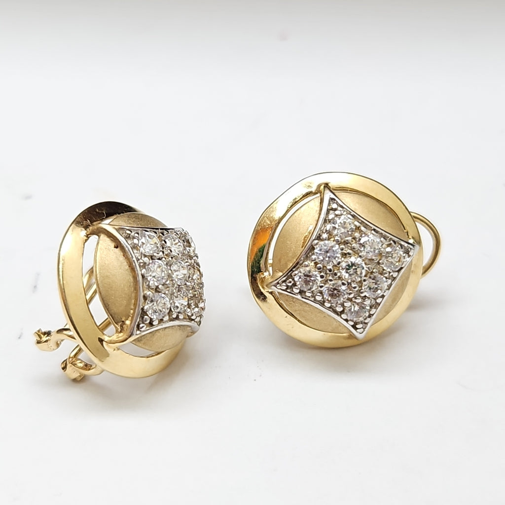 ARETES PAR ORO 14 K 7.8 GRMS (SEMINUEVO)