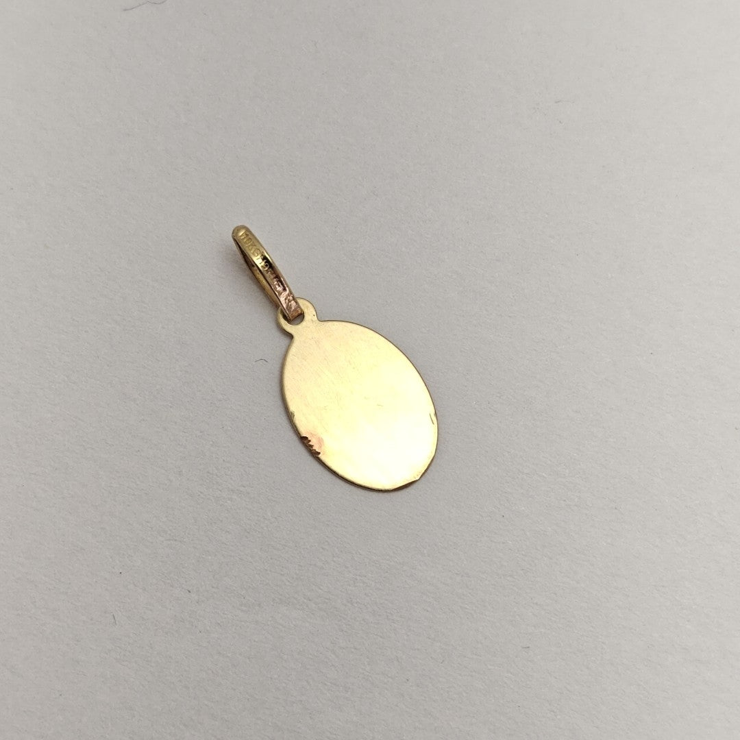 MEDALLA RELIGIOSA ORO COMBINADO 10 K 0.3 GRMS (SEMINUEVO)
