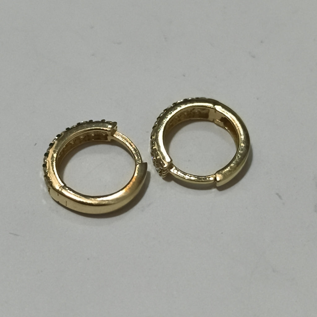 ARRACADAS PAR ORO 14 K 1.5 GRMS (SEMINUEVO)