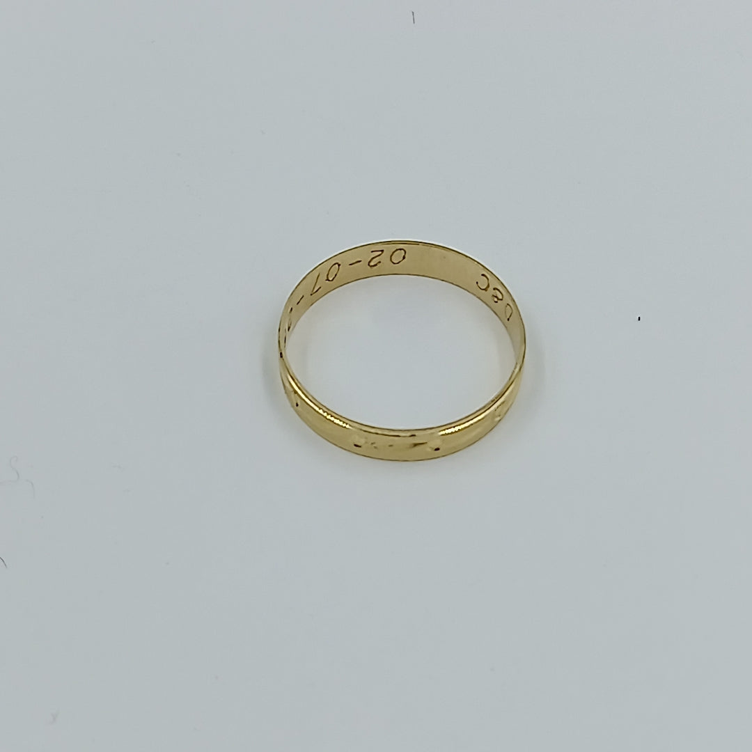 ARGOLLA ORO 10 K 0.9 GRMS (SEMINUEVO)
