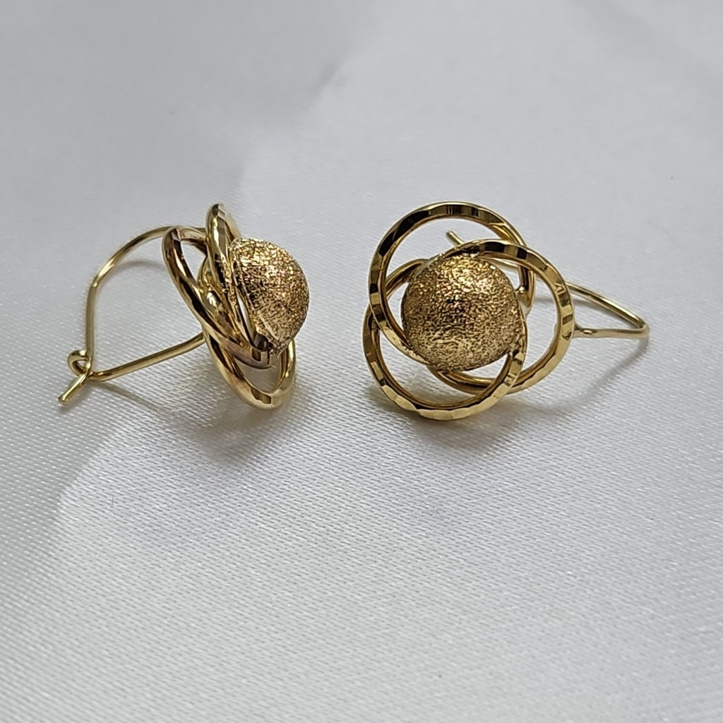 ARETES PAR ORO 14 K 2,80 GRMS (SEMINUEVO)