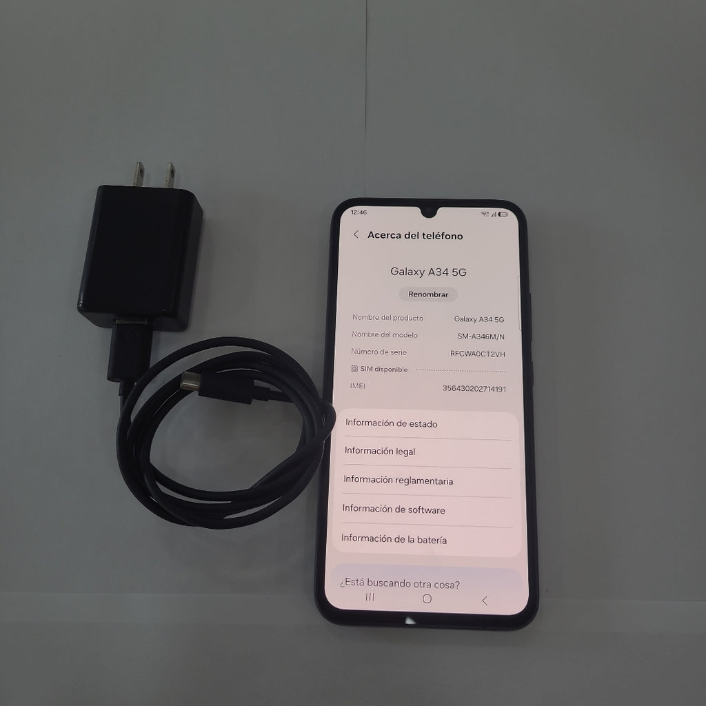 CELULAR SAMSUNG GALAXY A34 SM-A346M (2024) 128 GB 6 GB RAM (SEMINUEVO)