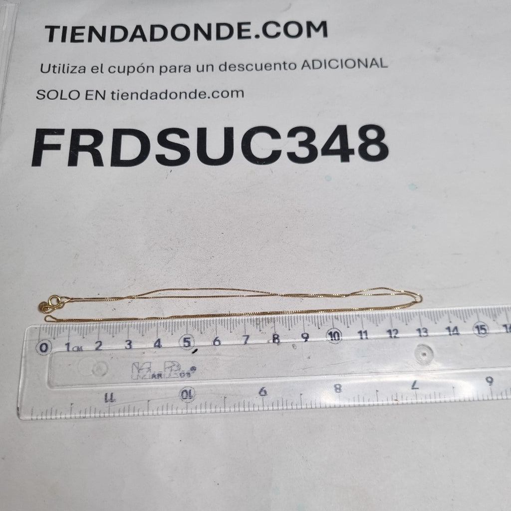CADENA ORO 14 K 0.9 GRMS (SEMINUEVO)