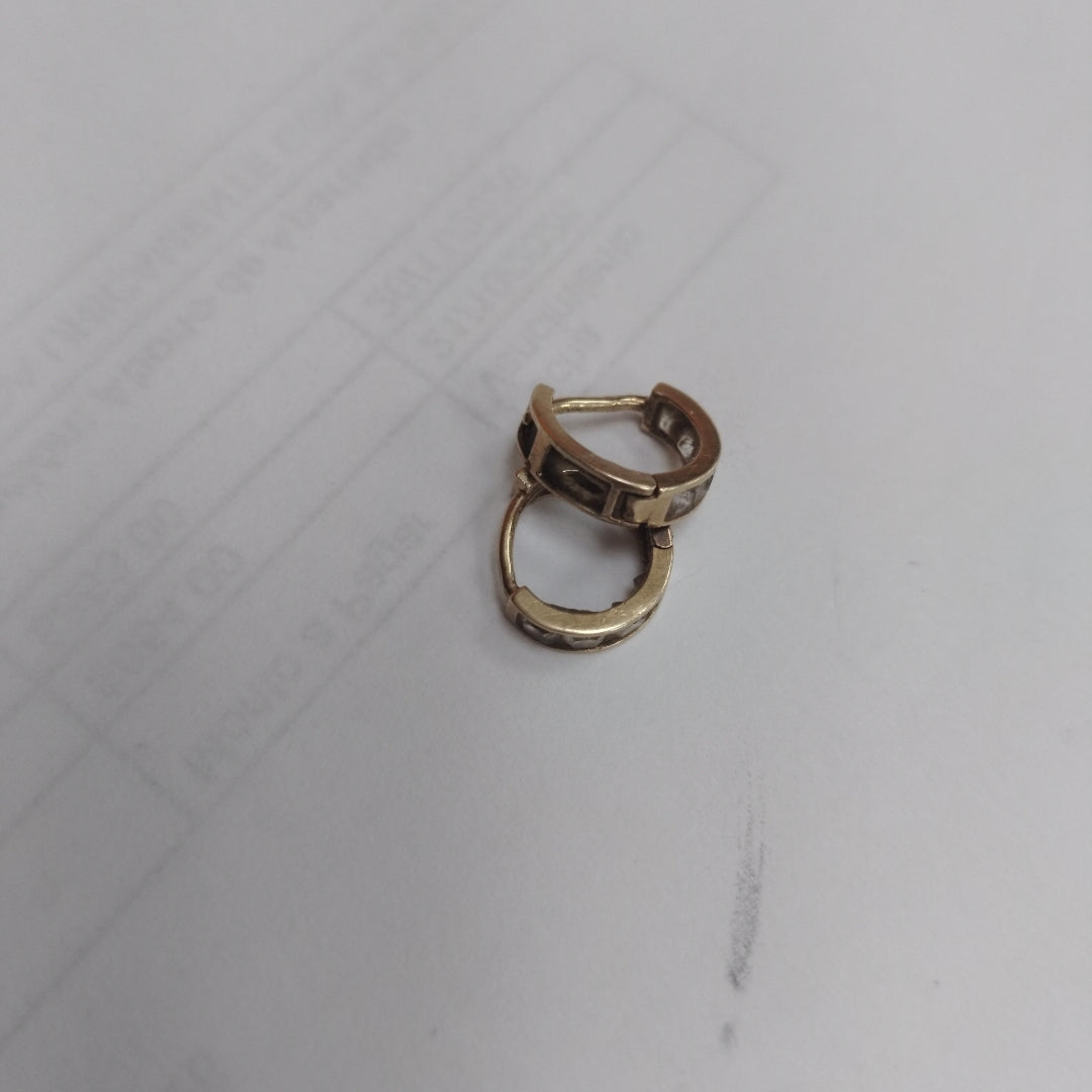 BROQUELES PAR ORO 14 K 1.2 GRMS (SEMINUEVO)