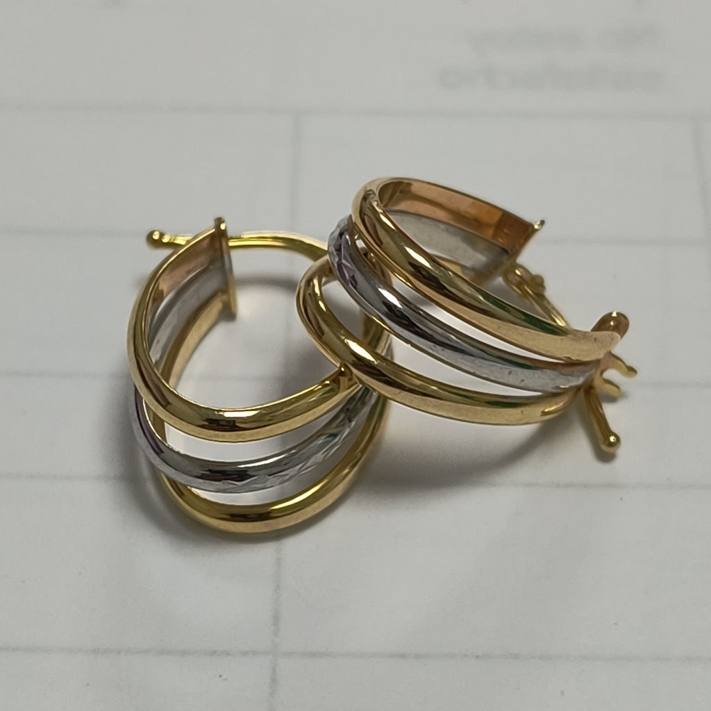 ARETES PAR ORO 14 K 2,60 GRMS (SEMINUEVO)