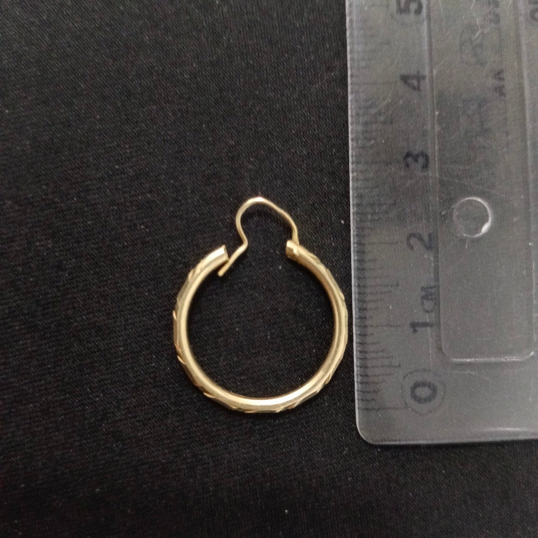 ARRACADAS PAR ORO 14 K 1.6 GRMS (SEMINUEVO)