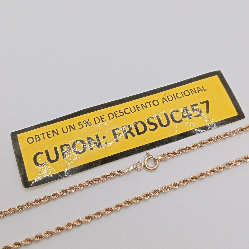 CADENA ORO 14 K 3,40 GRMS (SEMINUEVO)