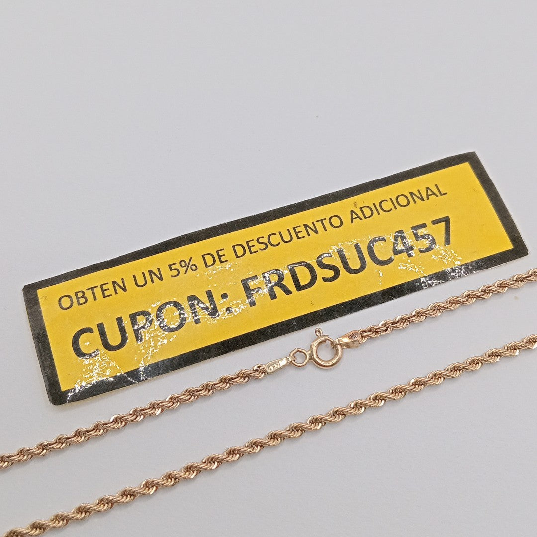 CADENA ORO 14 K 3,40 GRMS (SEMINUEVO)