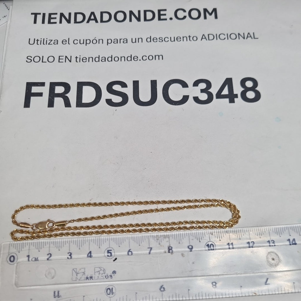 CADENA ORO 14 K 2,60 GRMS (SEMINUEVO)