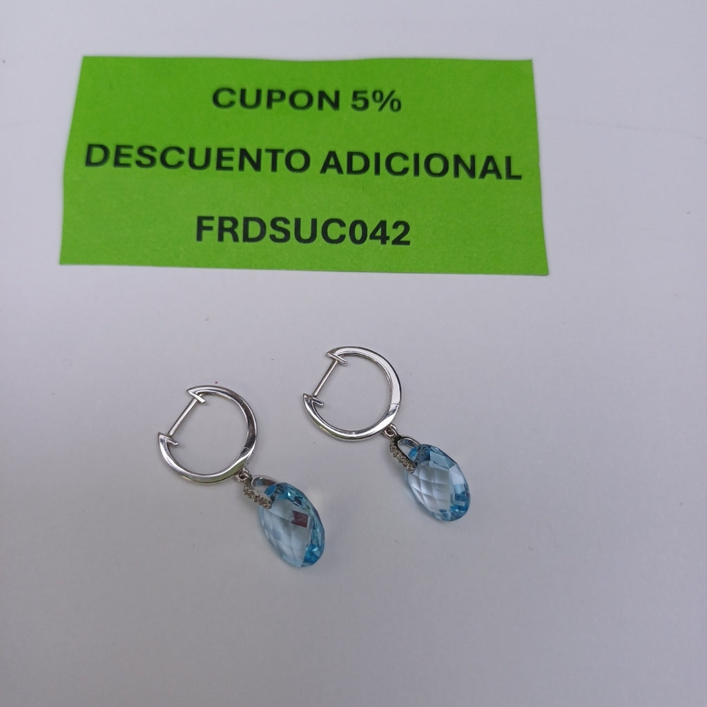 ARRACADAS PAR ORO 18 K 2.5 GRMS (SEMINUEVO)