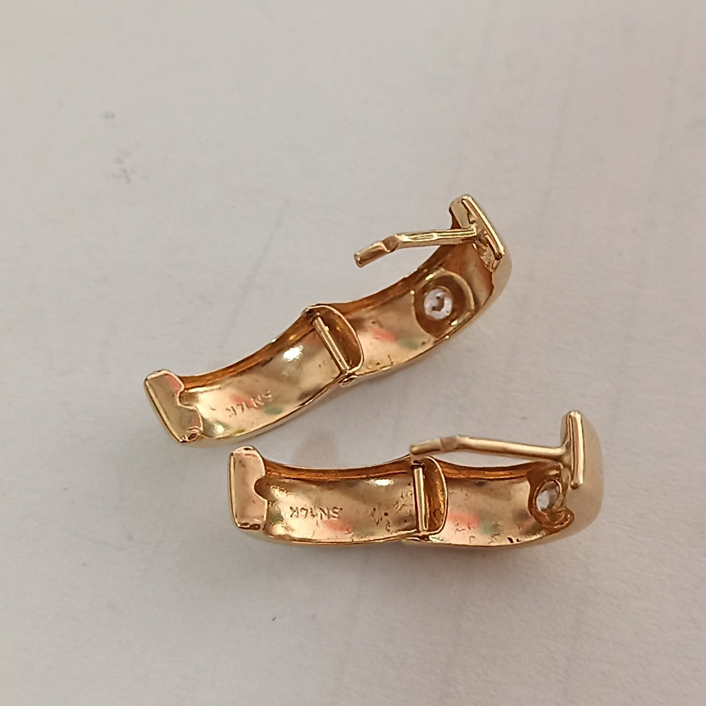 ARRACADAS PAR ORO 14 K 1.3 GRMS (SEMINUEVO)