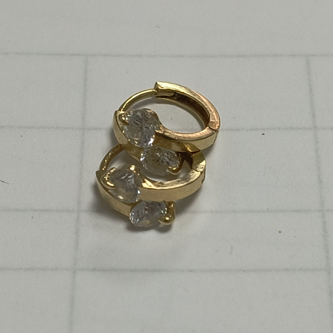 ARRACADAS PAR ORO 14 K 2,00 GRMS (SEMINUEVO)