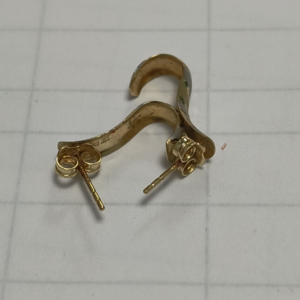 ARETES PAR ORO 14 K 1,40 GRMS (SEMINUEVO)