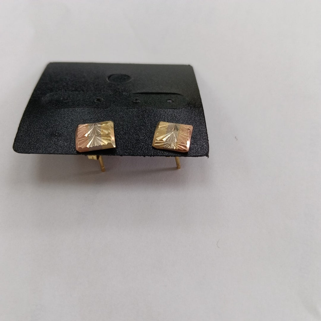 ARETES PAR ORO COMBINADO 10 K 1.3 GRMS (SEMINUEVO)