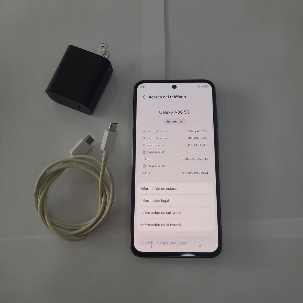 CELULAR SAMSUNG GALAXY A36 5G SM-A366E (2025) 256 GB 8 GB RAM (SEMINUEVO)