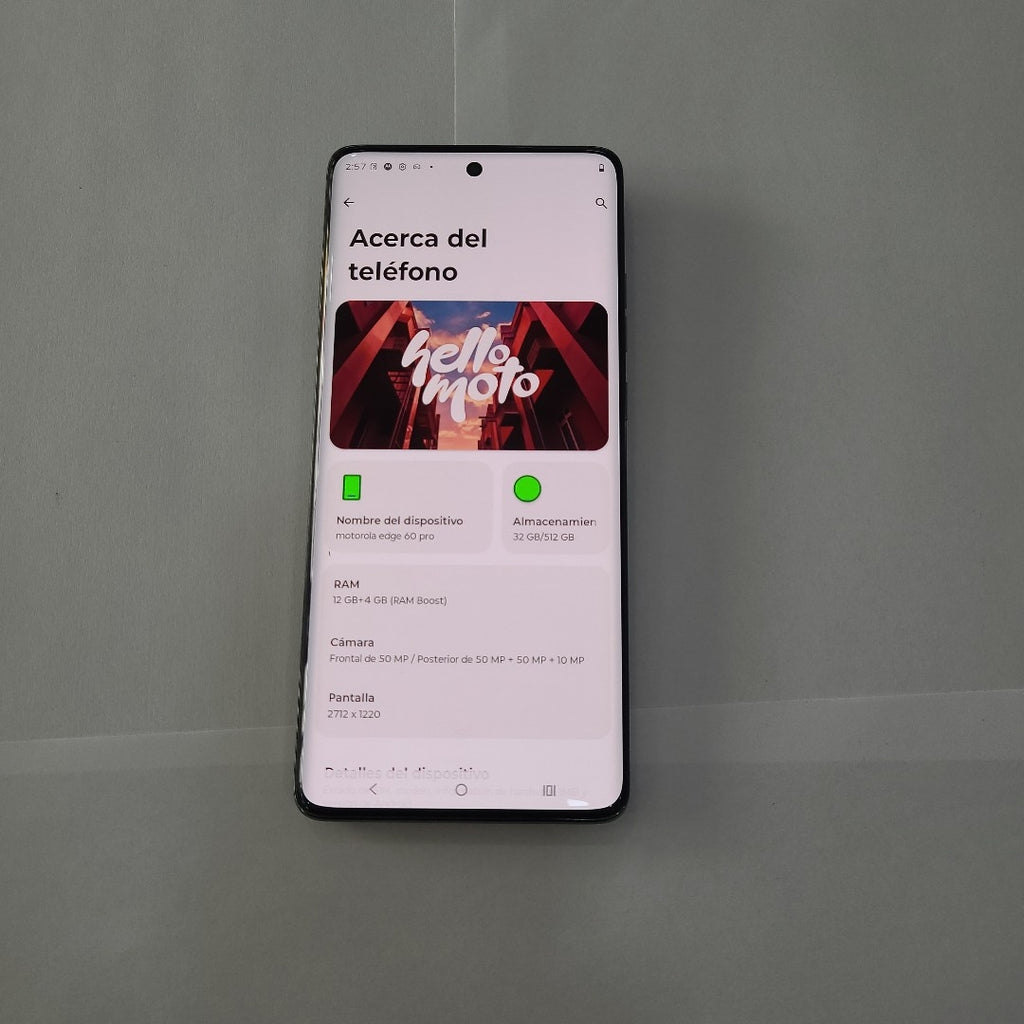 CELULAR MOTOROLA EDGE 60 PRO XT2507-1 (2025) 512 GB 12 GB RAM (SEMINUEVO)