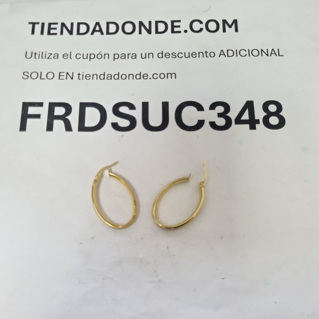 ARRACADAS PAR ORO 14 K 2.5 GRMS (SEMINUEVO)