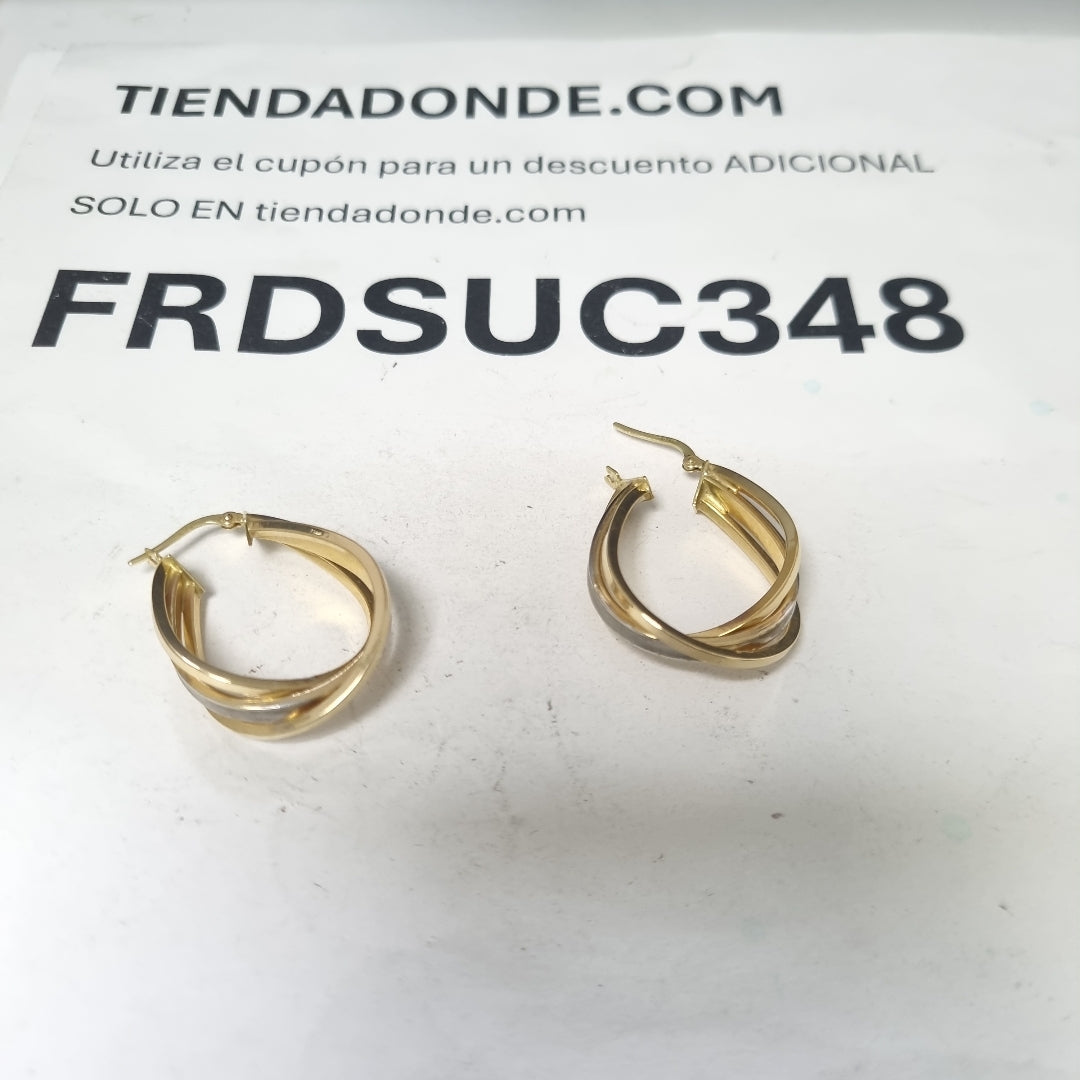 ARRACADAS PAR ORO 14 K 4 GRMS (SEMINUEVO)