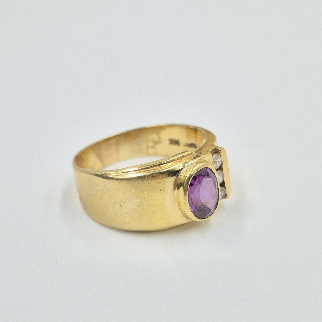 ANILLO ORO 14 K 6,70 GRMS (SEMINUEVO)
