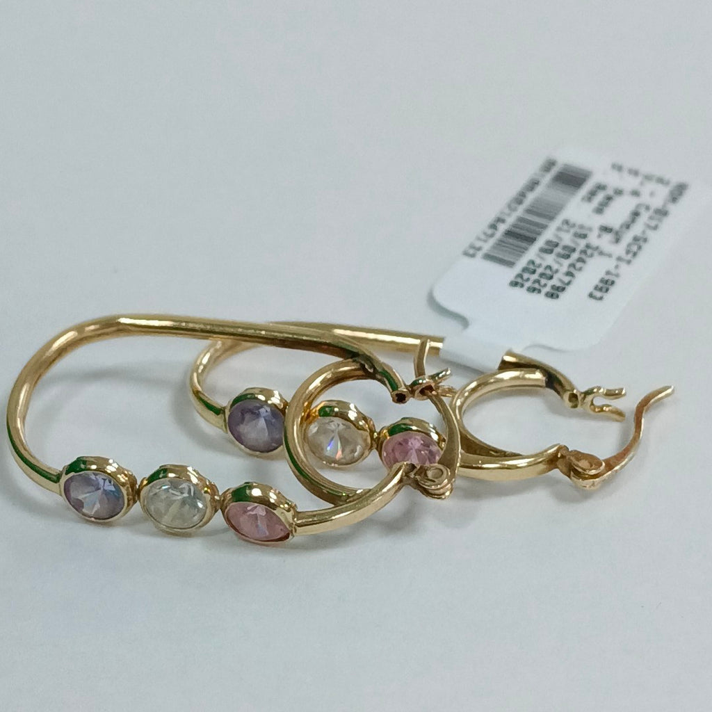 ARRACADAS PAR ORO 10 K 3,30 GRMS (SEMINUEVO)