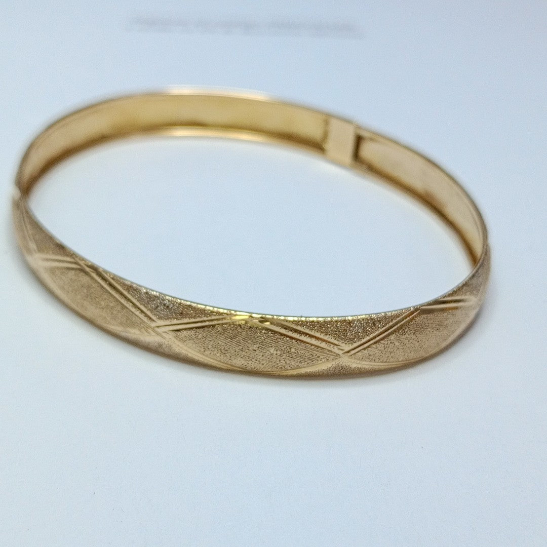 PULSERA RIGIDA ORO 14 K 7,50 GRMS (SEMINUEVO)