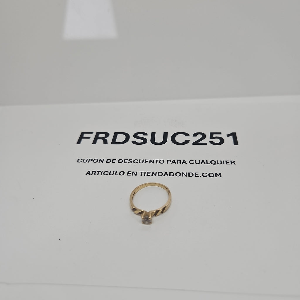 SOLITARIO ORO 14 K 1.7 GRMS (SEMINUEVO)