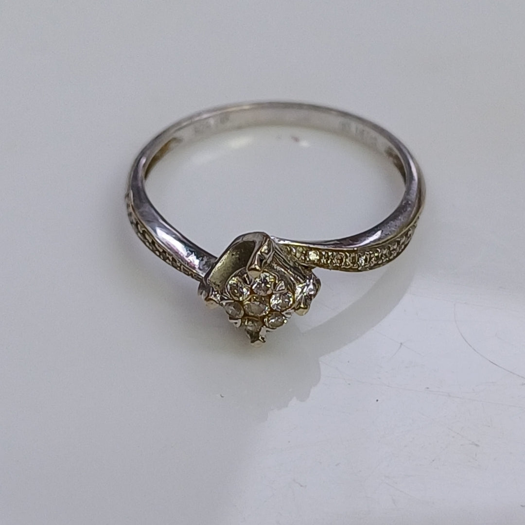 ANILLITO ORO, ORO BLANCO 14 K 2 GRMS (SEMINUEVO)