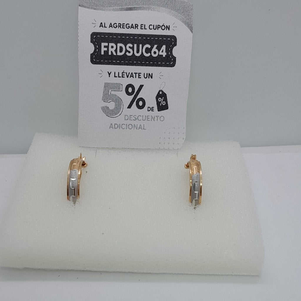 ARRACADAS PAR ORO 14 K 3,20 GRMS (SEMINUEVO)