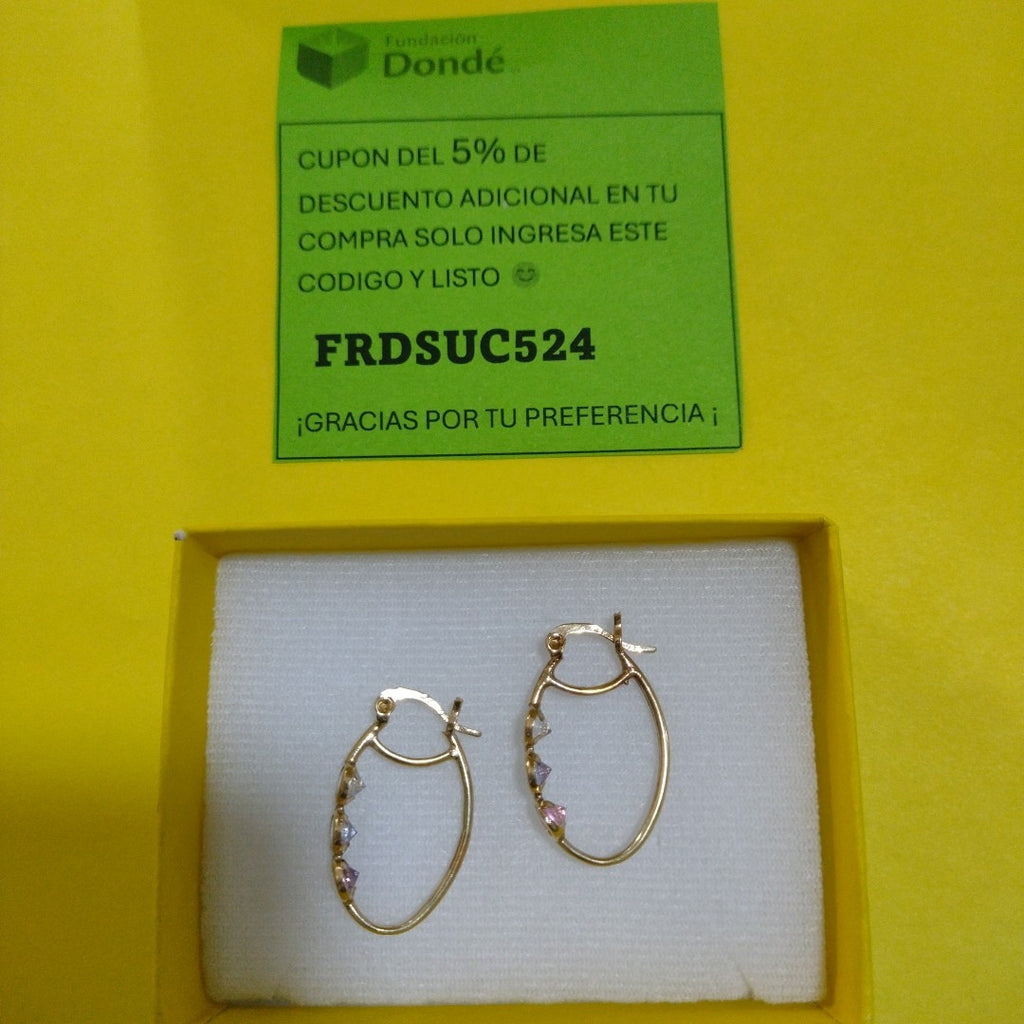 ARETES PAR ORO 10 K 2.7 GRMS (SEMINUEVO)