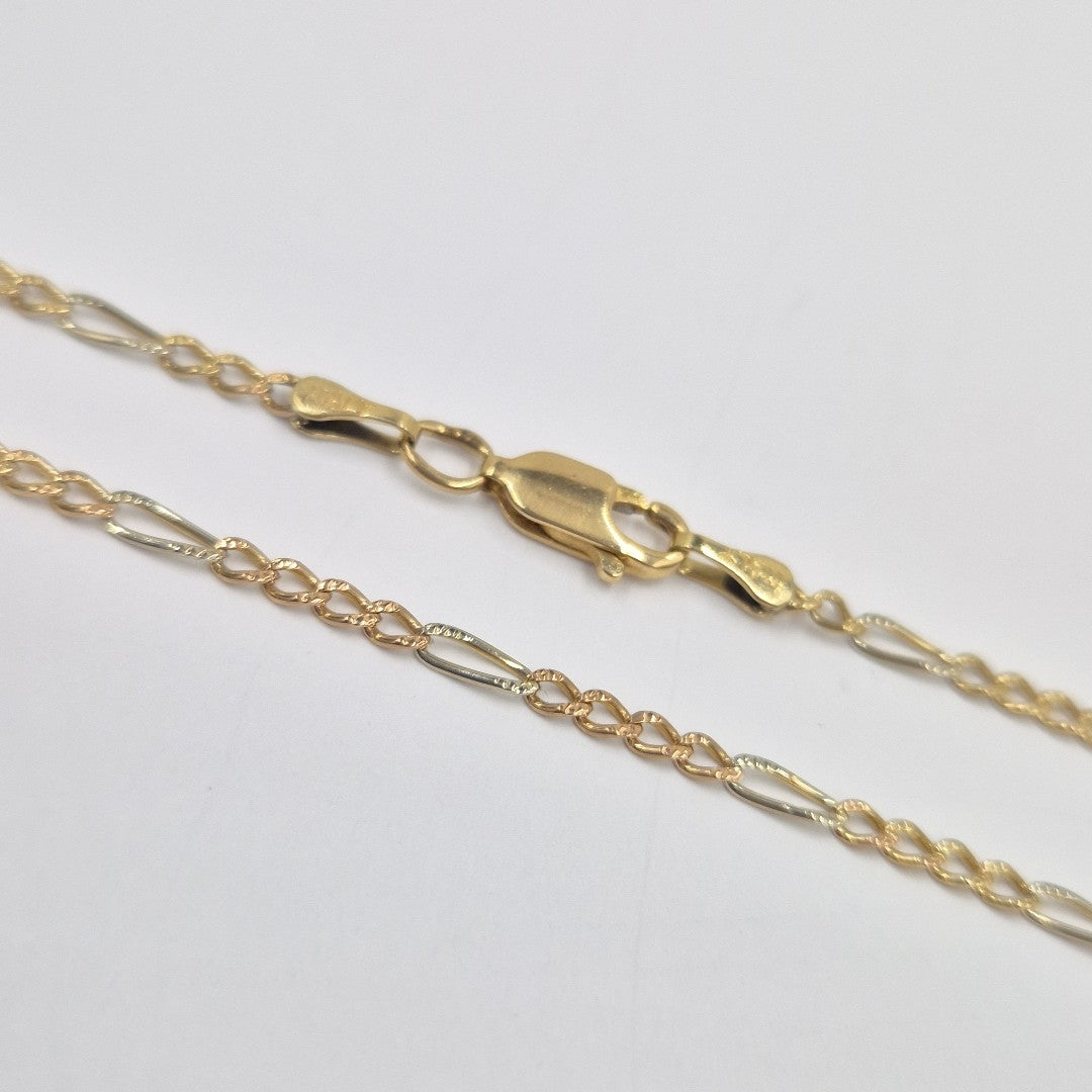 CADENA ORO COMBINADO 14 K 5.5 GRMS (SEMINUEVO)