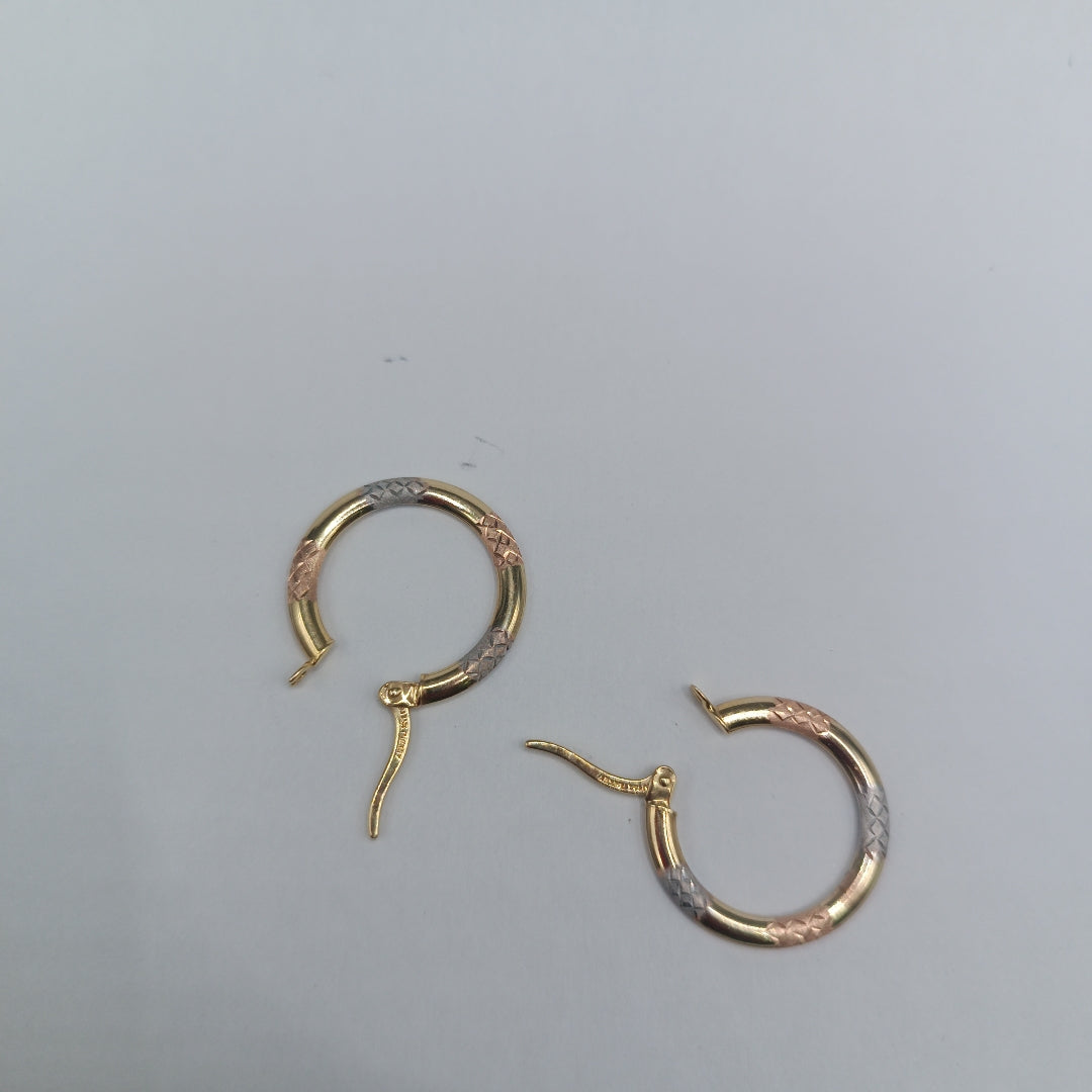ARETES PAR ORO 14 K 1,20 GRMS (SEMINUEVO)