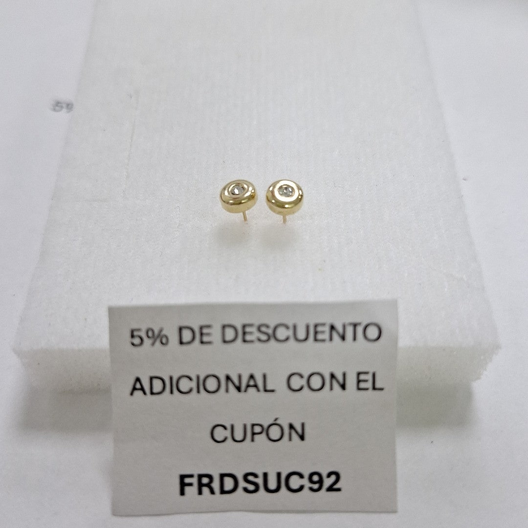 BROQUELES BROQUEL C CIRCONIA 14K 0.27 GR (NUEVO)