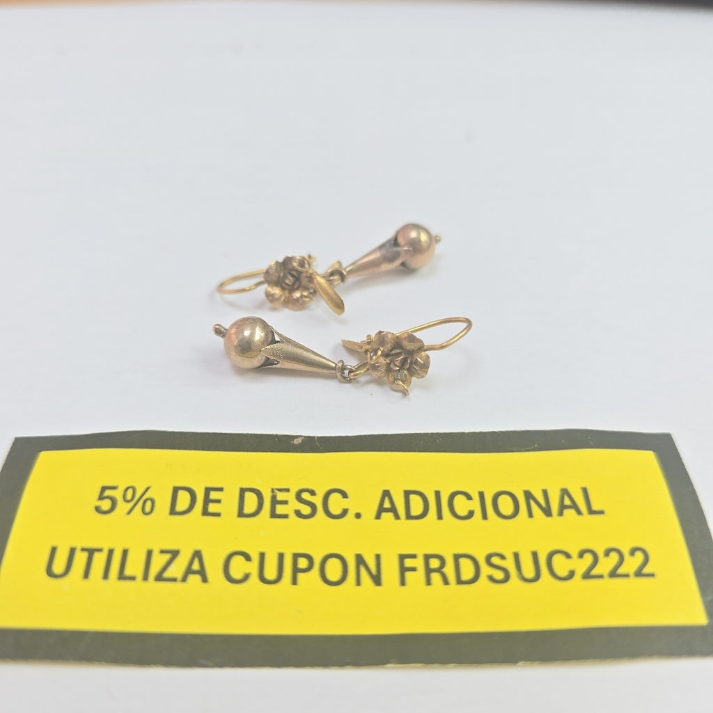 ARETES PAR ORO 10 K 2,20 GRMS (SEMINUEVO)