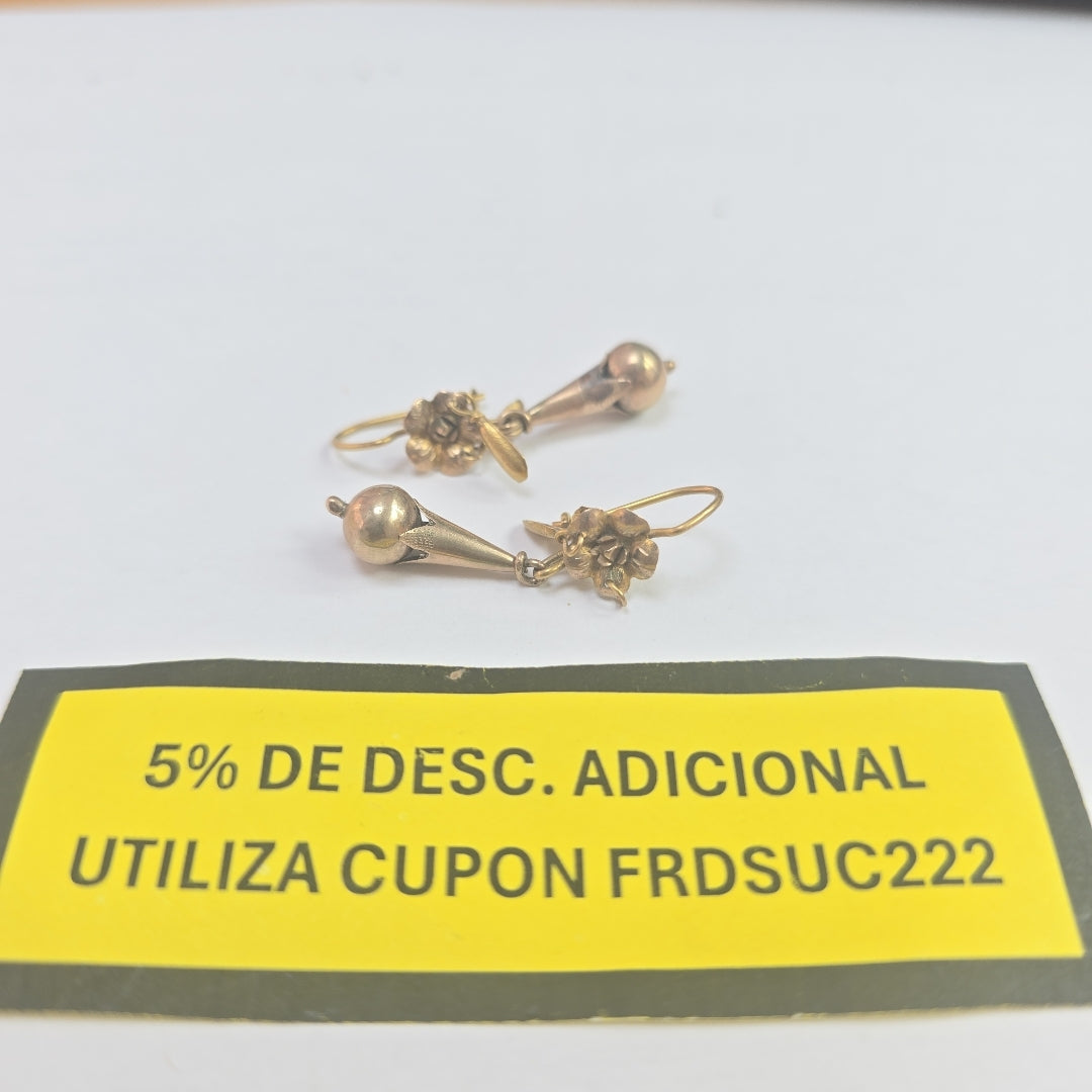 ARETES PAR ORO 10 K 2,20 GRMS (SEMINUEVO)