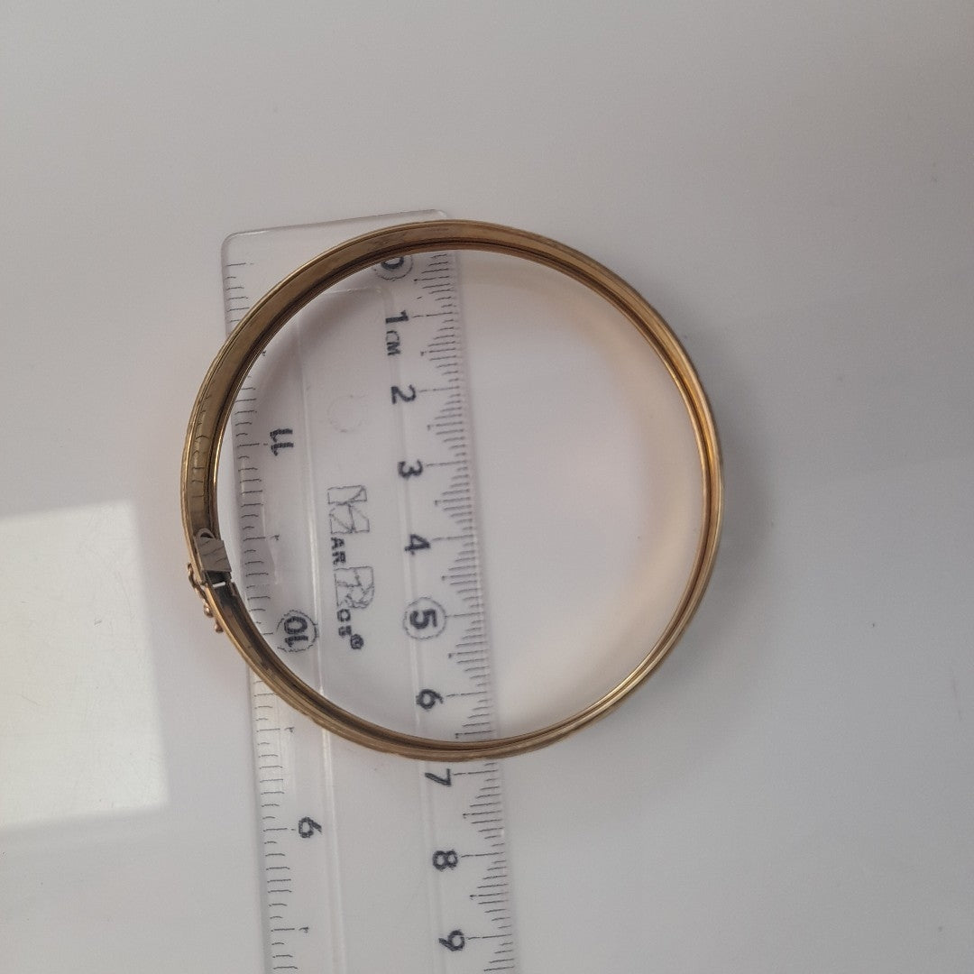 PULSERA RIGIDA ORO 10 K 7.5 GRMS (SEMINUEVO)
