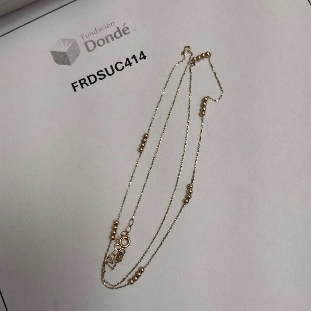 GARGANTILLA ORO 14 K 2.2 GRMS (SEMINUEVO)