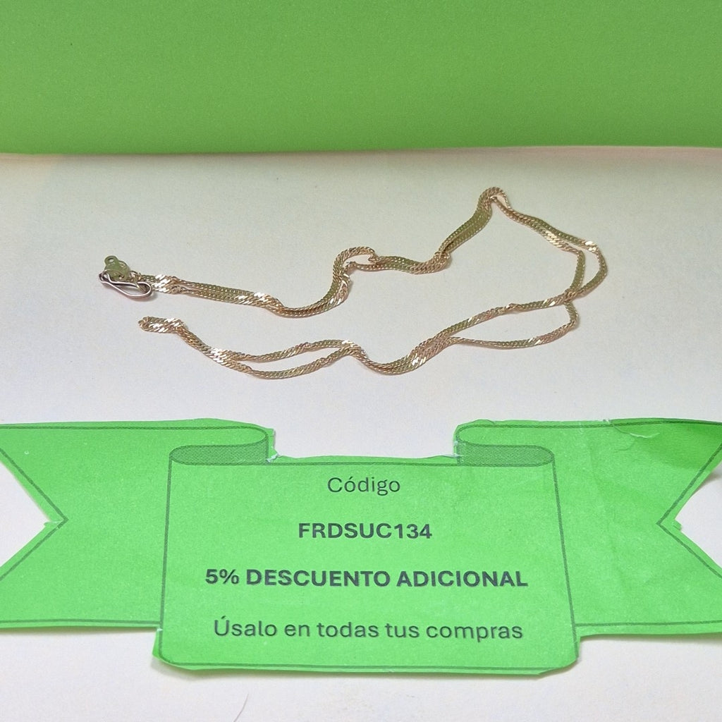 CADENA ORO 14 K 2 GRMS (SEMINUEVO)