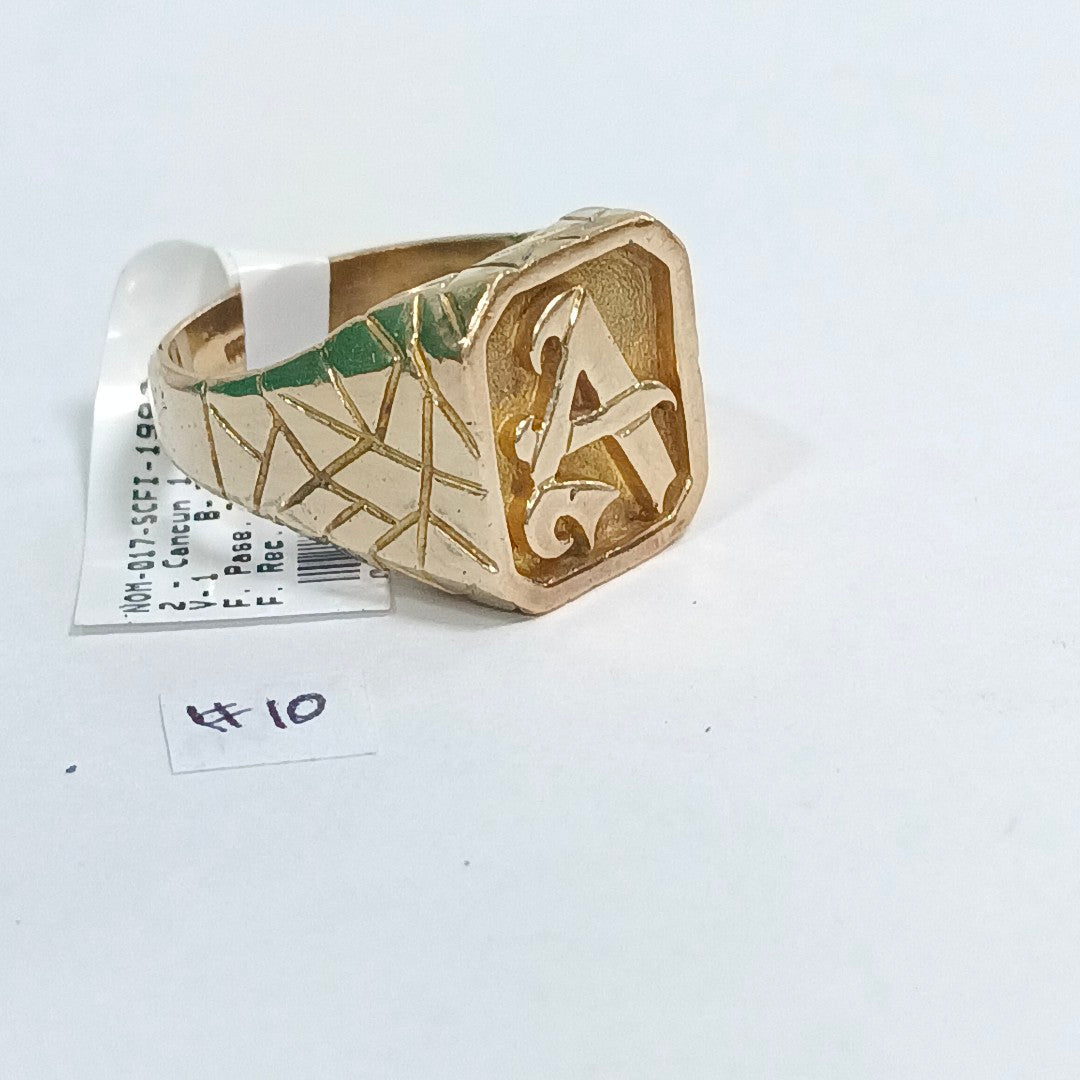ANILLO ORO 10 K 17.6 GRMS (SEMINUEVO)