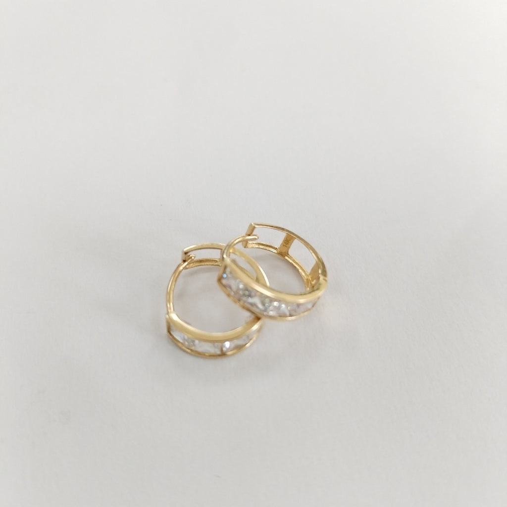ARRACADAS PAR ORO 14 K 1,20 GRMS (SEMINUEVO)