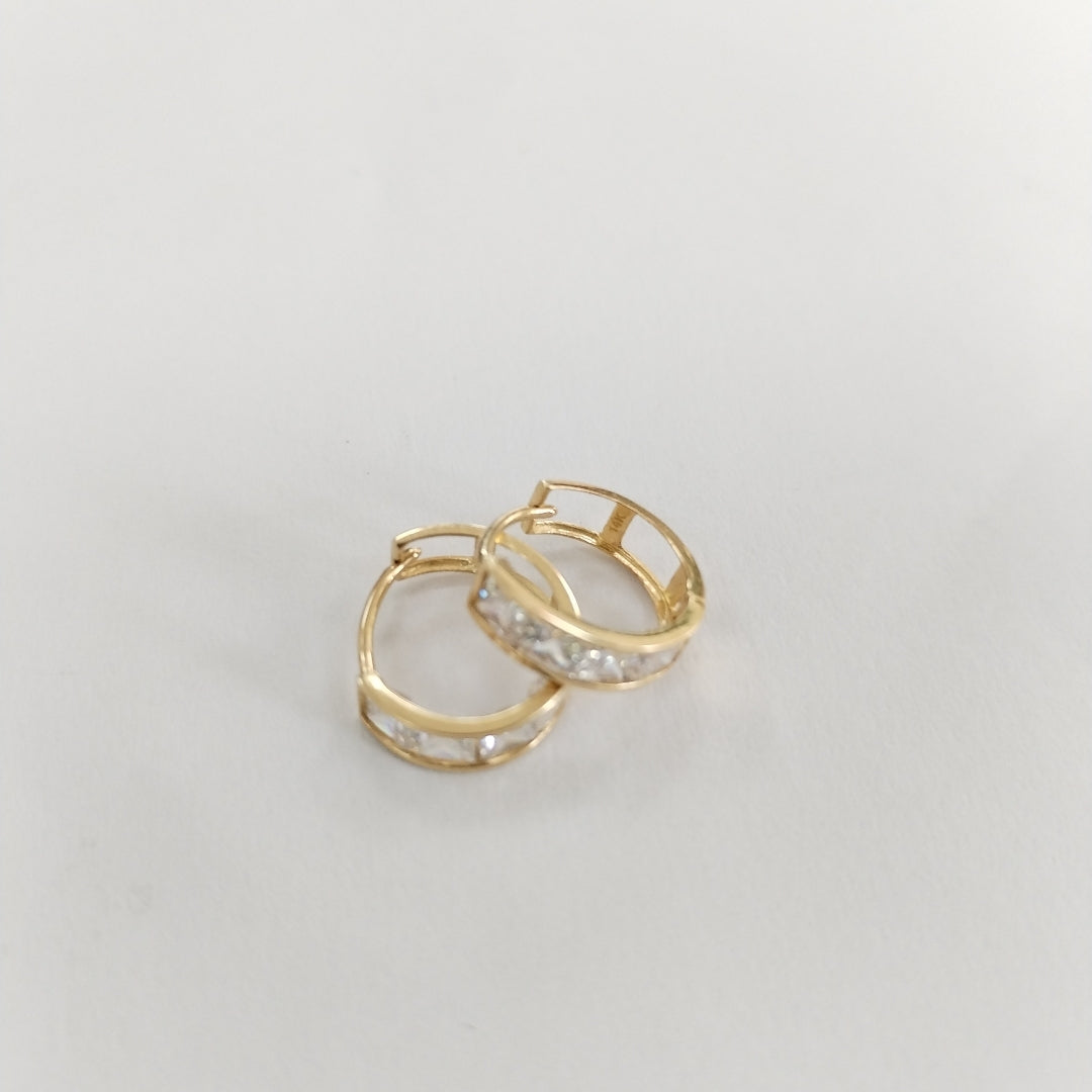 ARRACADAS PAR ORO 14 K 1,20 GRMS (SEMINUEVO)